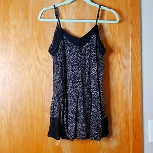 Animal print lace cami